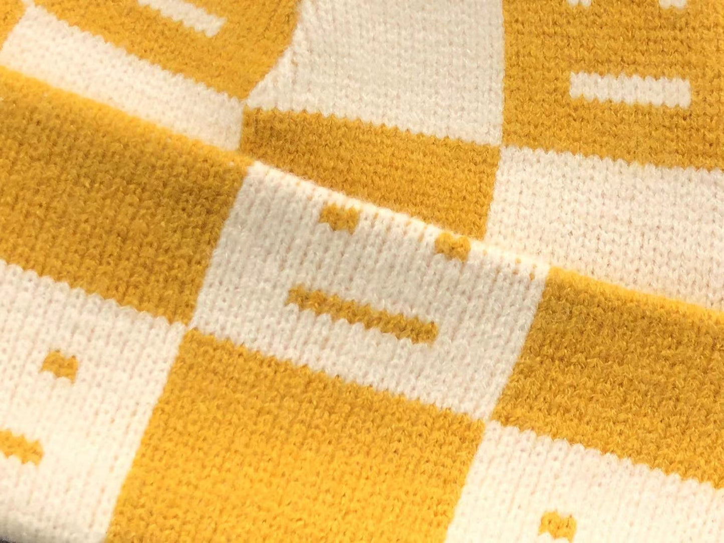 Touca Acne Studios Checkered Knit