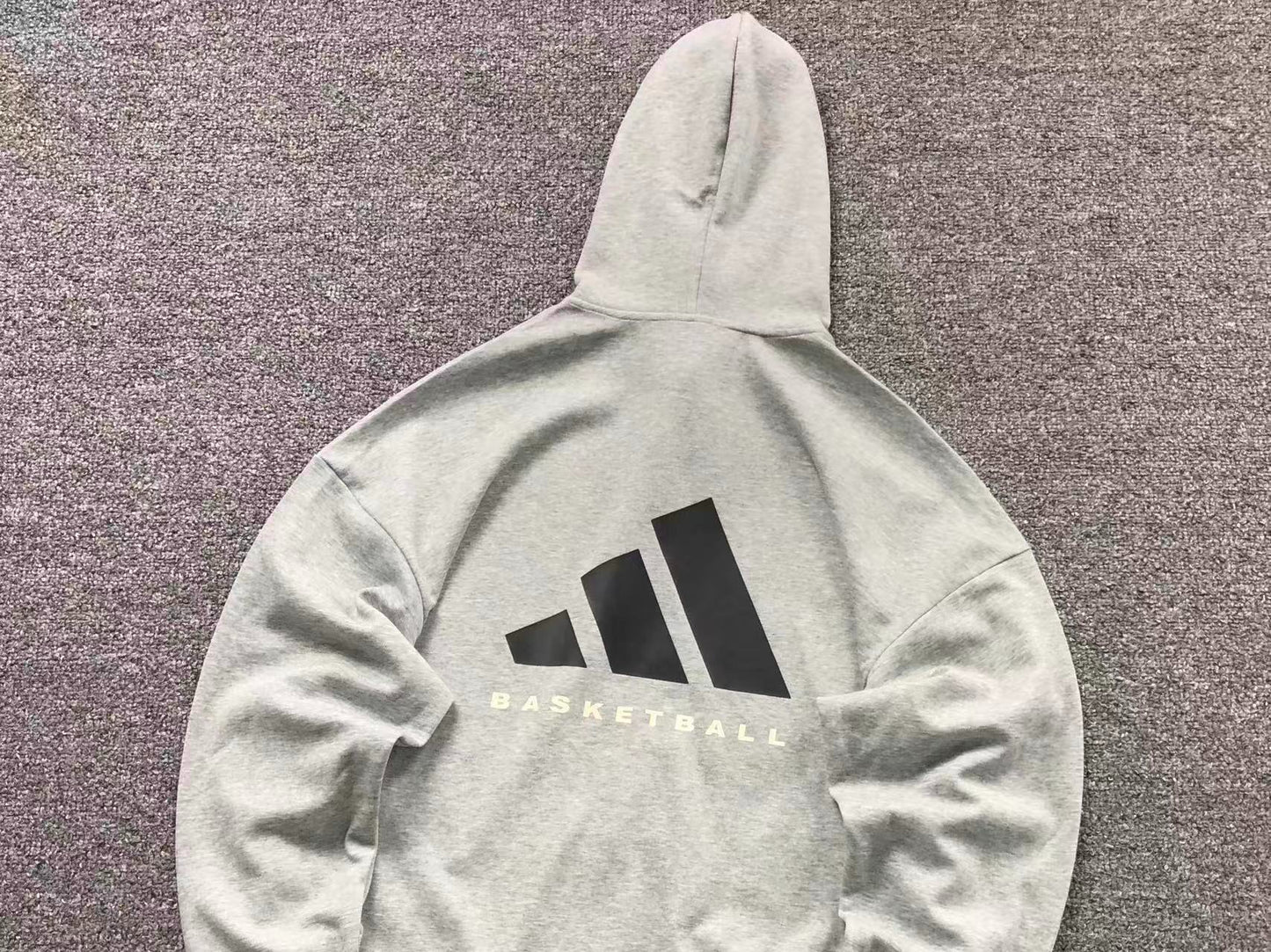 Moletom Adidas Basketball Back Logo Zip Hoodie