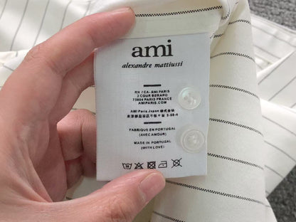Camisa AMI Paris Classic Stripe SS