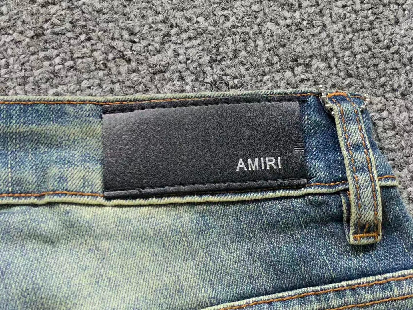 Bermuda Jeans AMIRI Vintage Patch Distressed