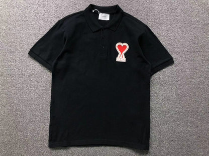 Camisa Polo AMI Paris Big Logo Patch