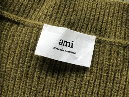 Suéter AMI Paris V-Neck Vintage Knit