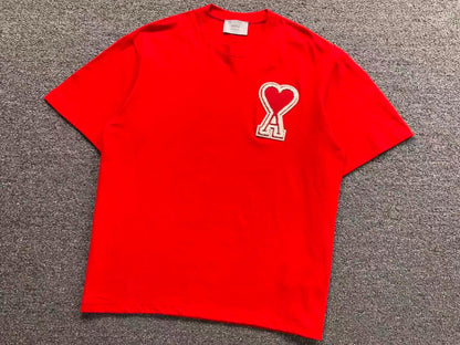 Camiseta AMI Paris Patch Logo Coração