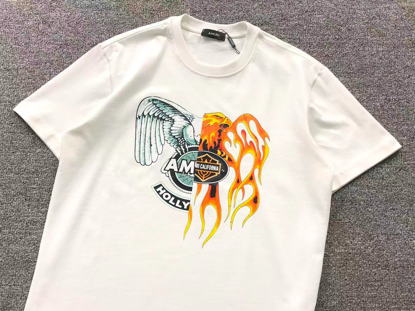 Camiseta AMIRI Flames Wings Hollywood