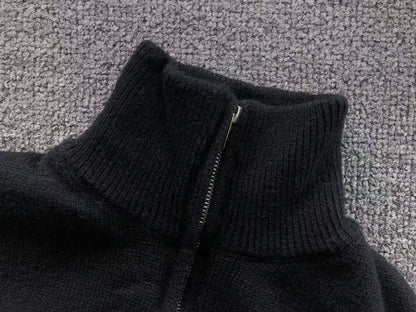 Suéter AMI Paris Gola Alta Zip