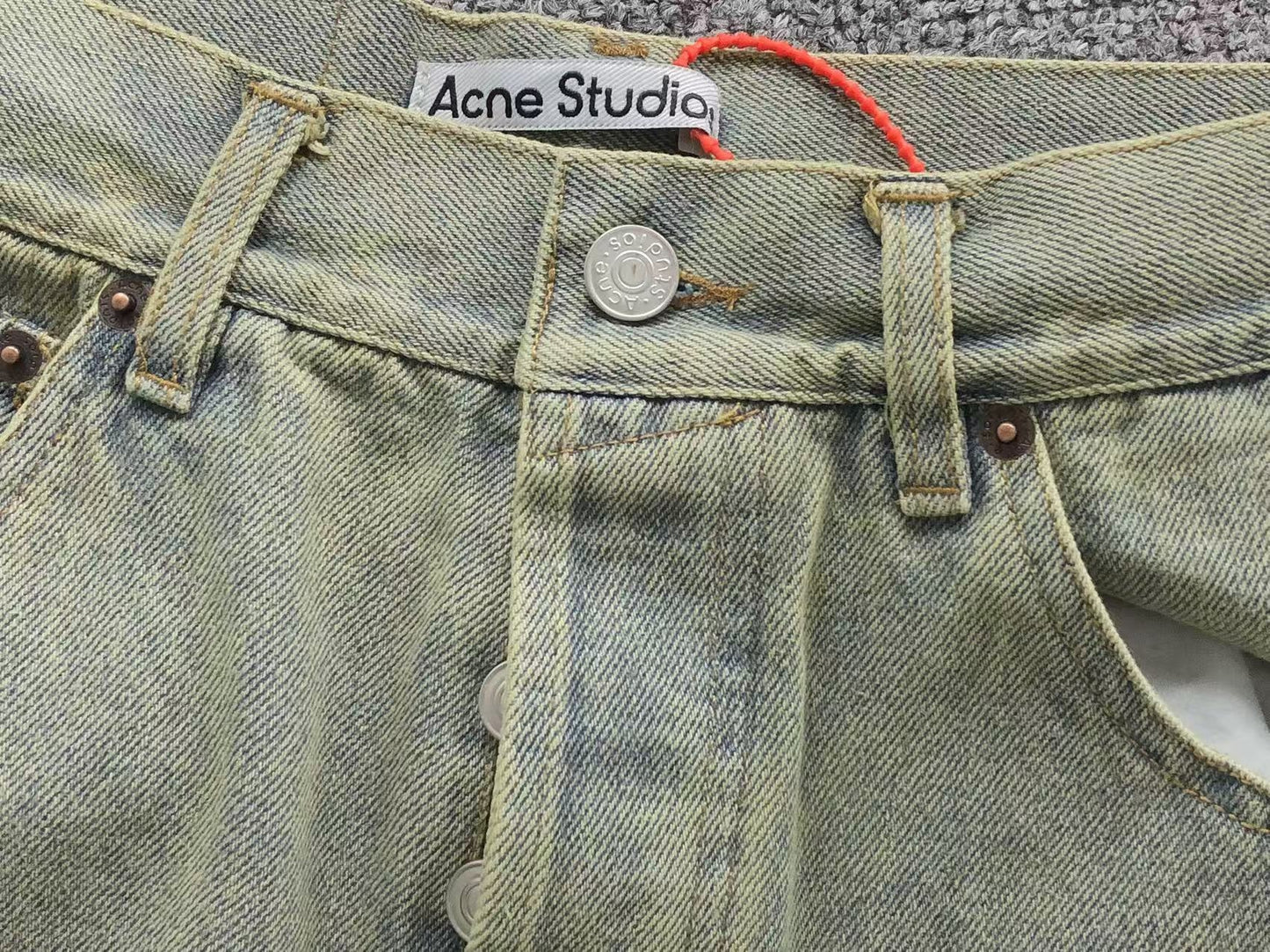 Calça Acne Studios Dirty Olive Denim