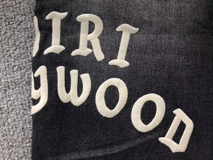 Calça AMIRI Hollywood Black Destroyed Denim