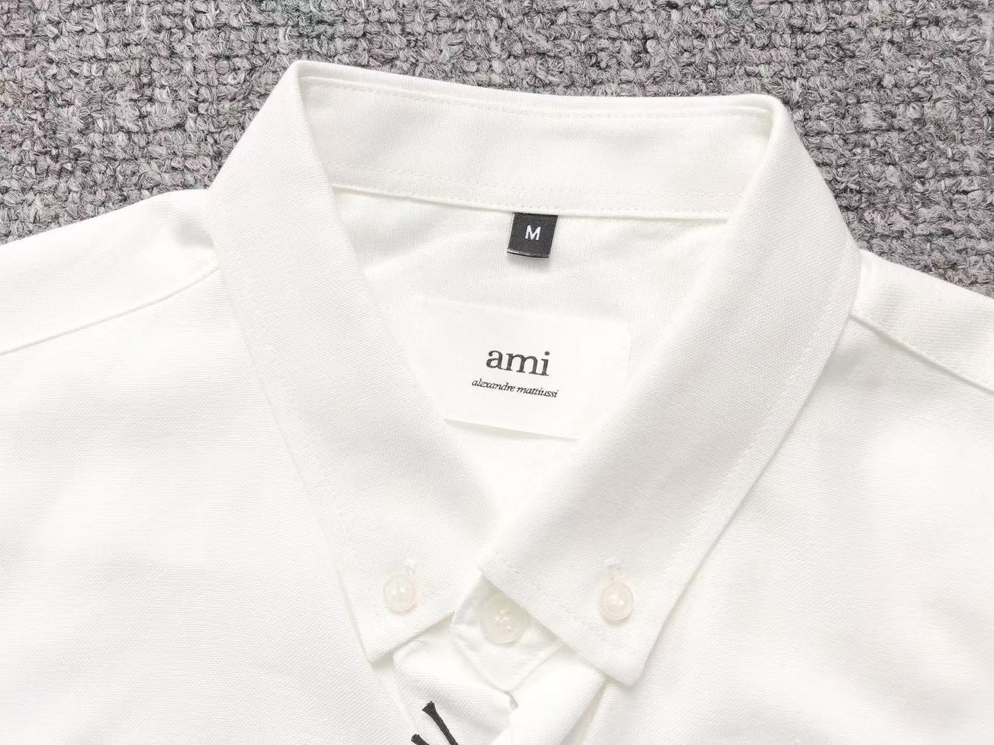 Camisa AMI Paris Mini Heart Contrast