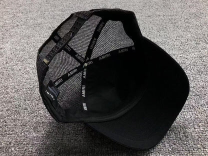 Boné Trucker AMIRI Glitch Logo White