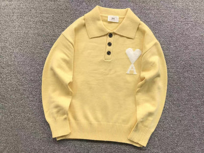 Suéter AMI Paris Polo Knit Essential