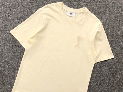 Camiseta AMI Paris Minimal Tonal Heart Logo
