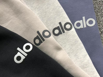Calça elástica ALO moletom reta Feminino