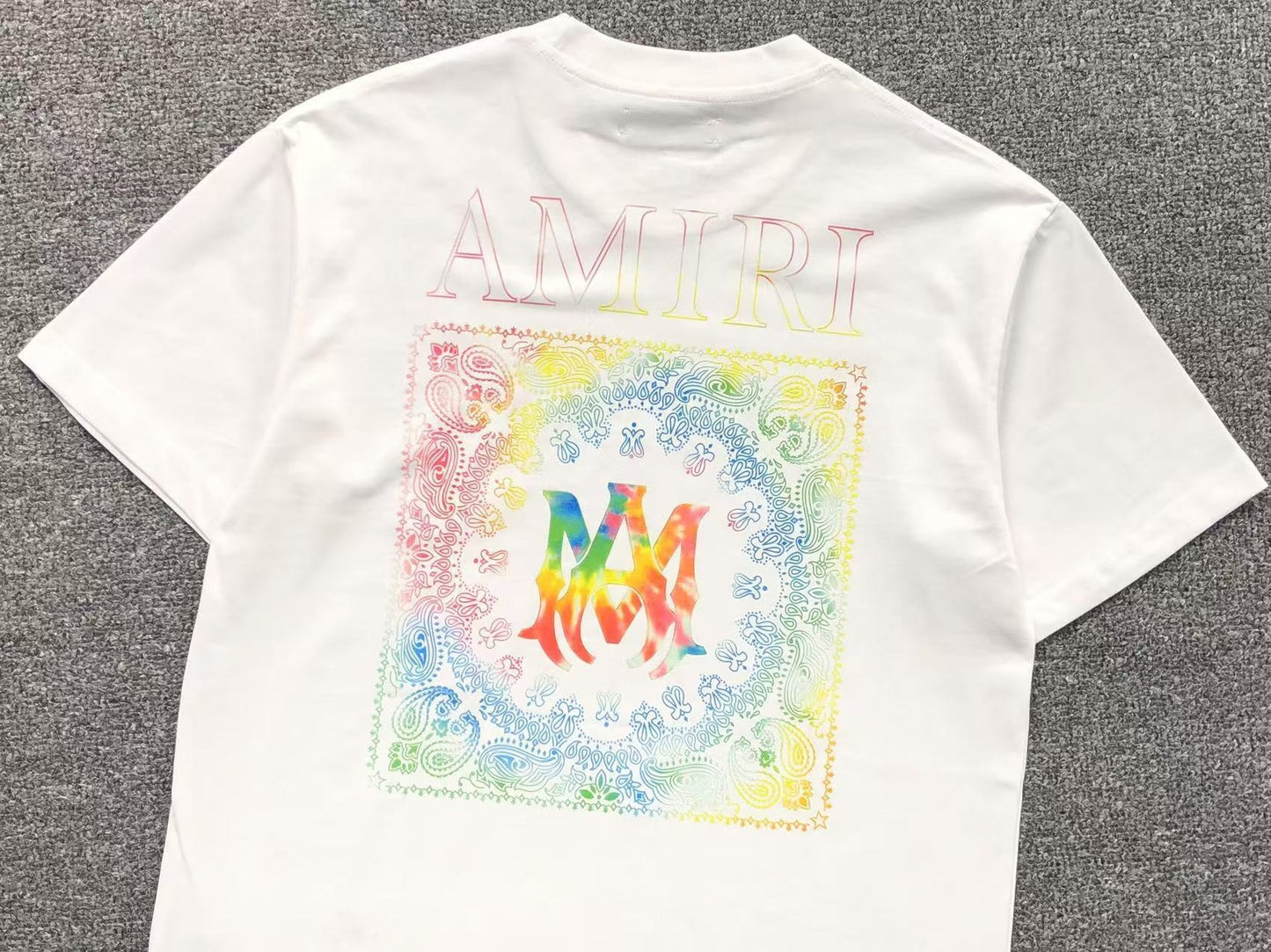 Camiseta AMIRI Rainbow Bandana Logo