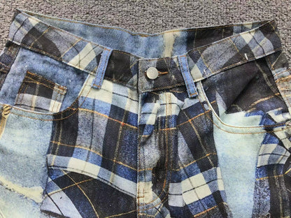 Calça Acne Studios Layered Flannel Denim