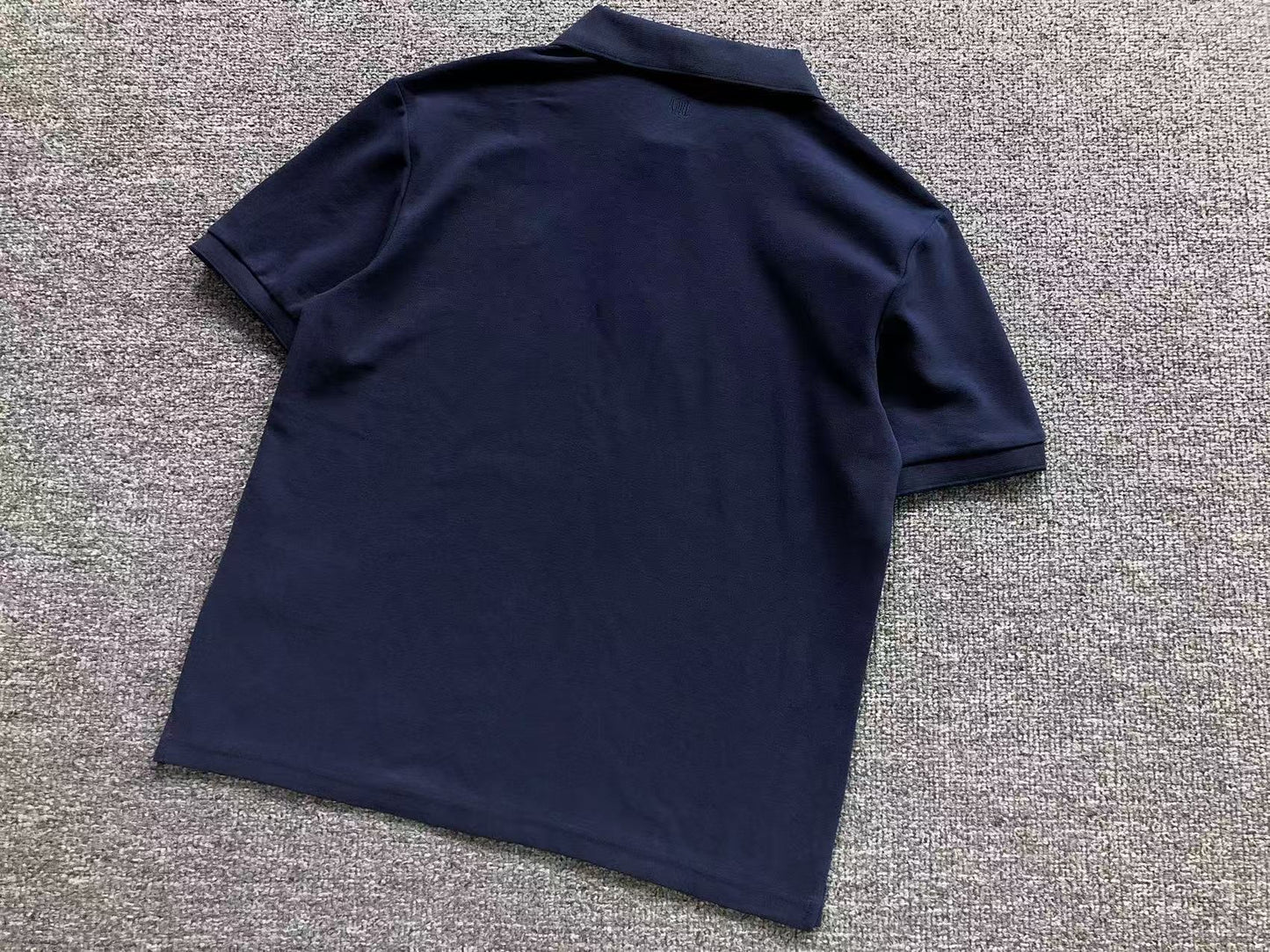 Camiseta Polo AMI Paris Mini Heart Logo Contrast Classic