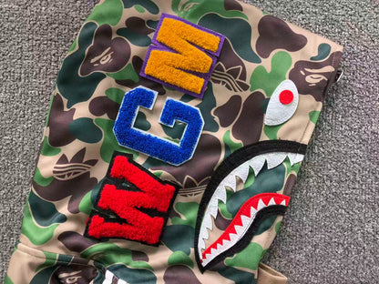 Moletom Adidas x BAPE Shark Camo Zip Hoodie