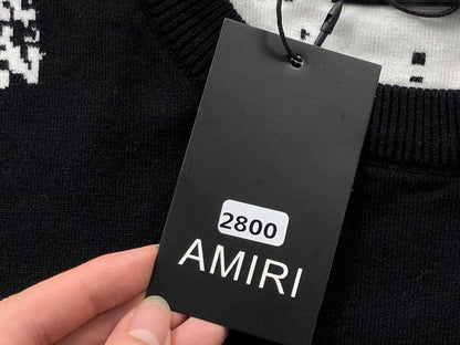 Suéter AMIRI Noir Bandana Fade
