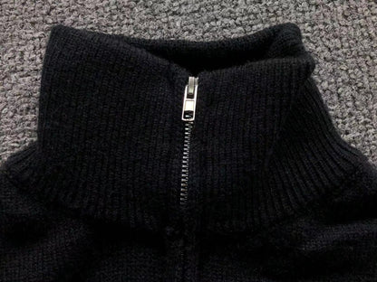 Suéter AMI Paris Gola Alta Zip Heartlock