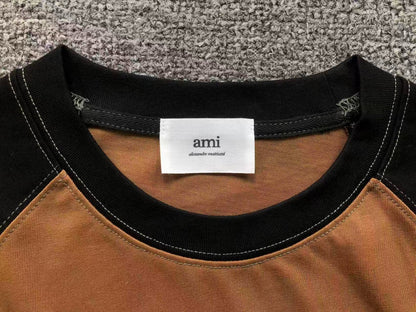 Camiseta AMI Paris Varsity Logo Raglan