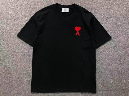 Camiseta AMI Paris Classic Logo Vermelho