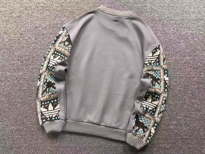 Moletom Adidas Nordic Knit Sleeve Crewneck