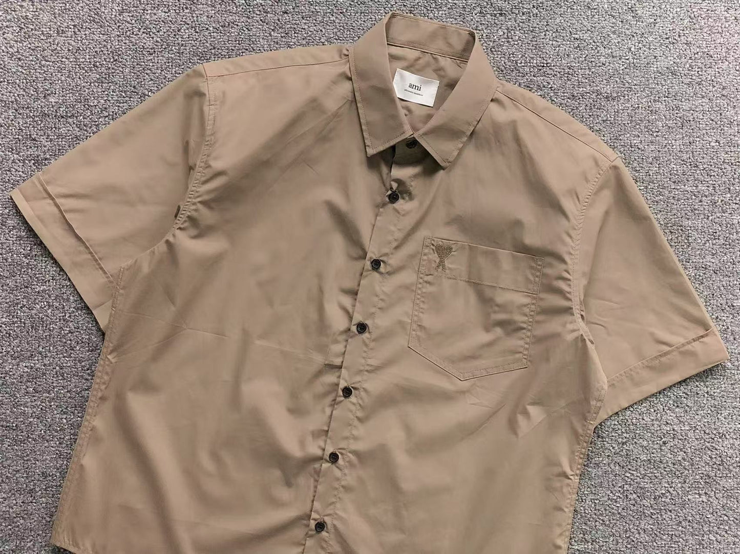 Camisa AMI Paris Heart Logo Pocket Shirt