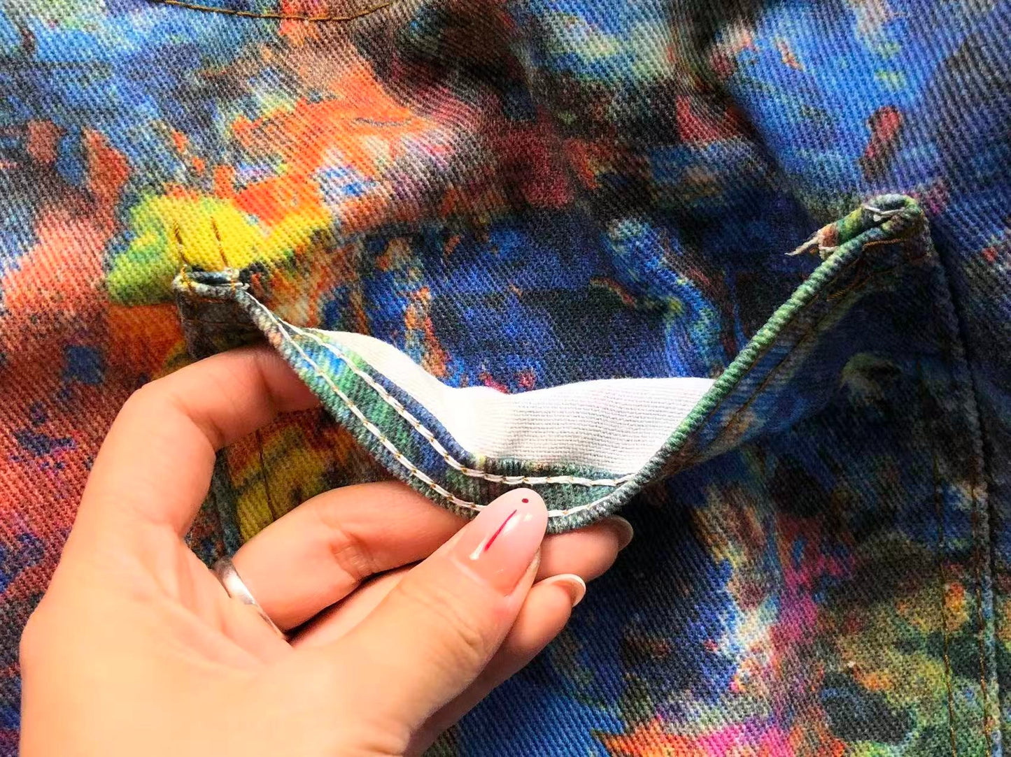 Calça Acne Studios Abstract Paint Denim