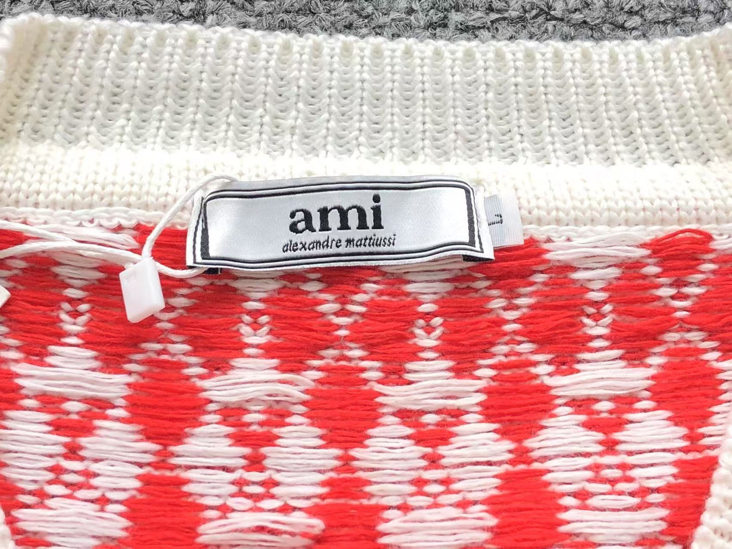 Suéter Colete AMI Paris Pattern Knit