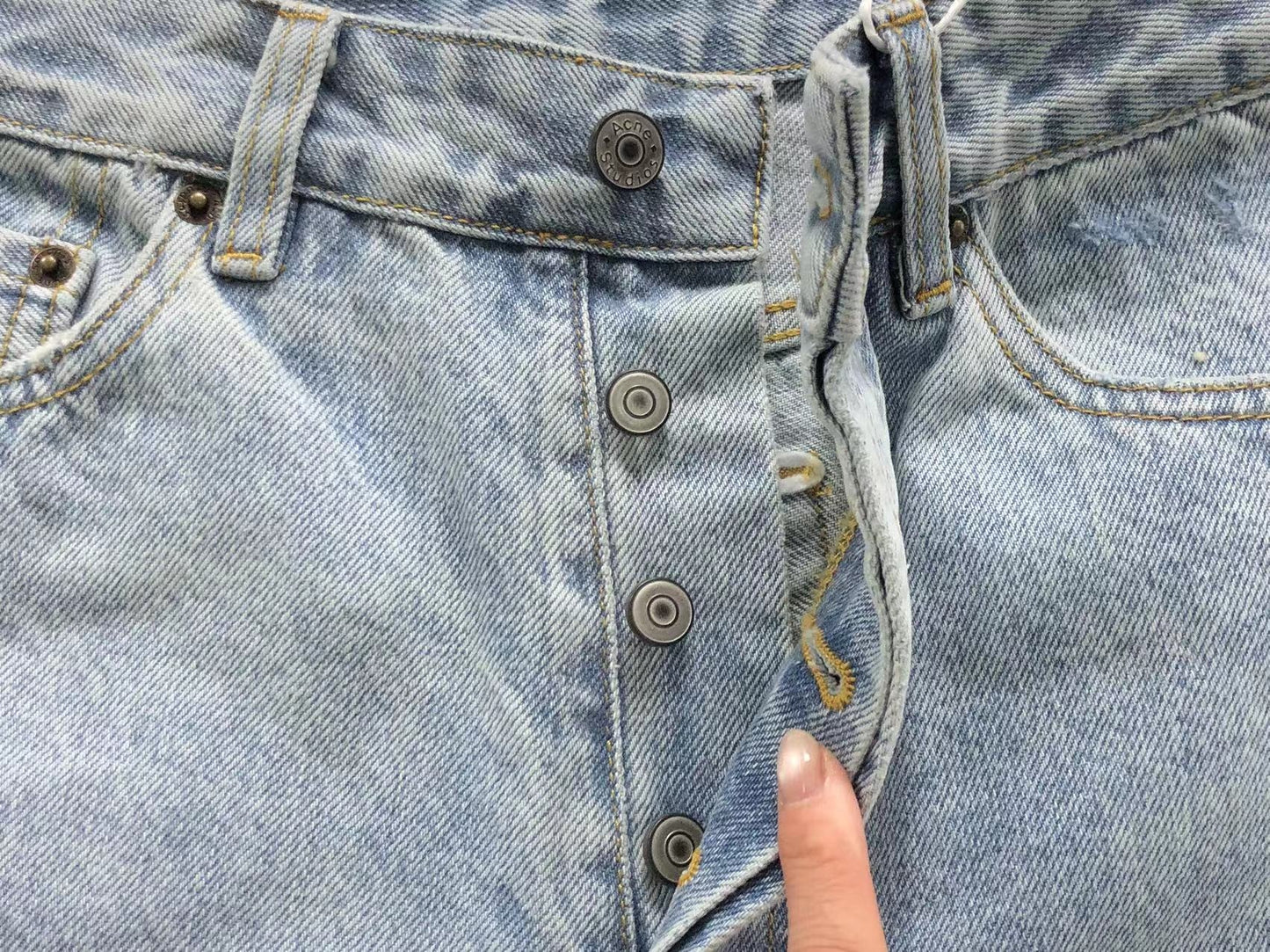 Calça Acne Studios Grunge Cut Jeans