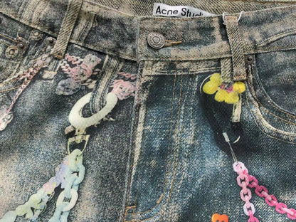 Calça Acne Studios Candy Chain Denim