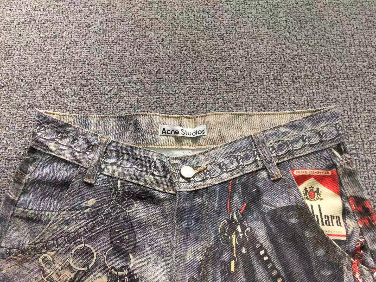 Calça Acne Studios Trashcore Accessory Jeans