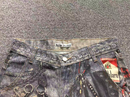 Calça Acne Studios Trashcore Accessory Jeans