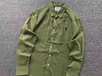 Camisa AMI Paris Heart Logo Classi