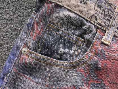 Calça Acne Studios Retro Paisley Denim