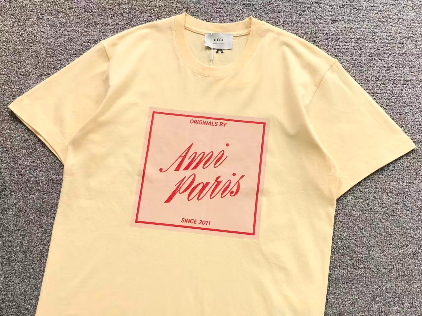 Camiseta AMI Paris Originals Box Logo Tee