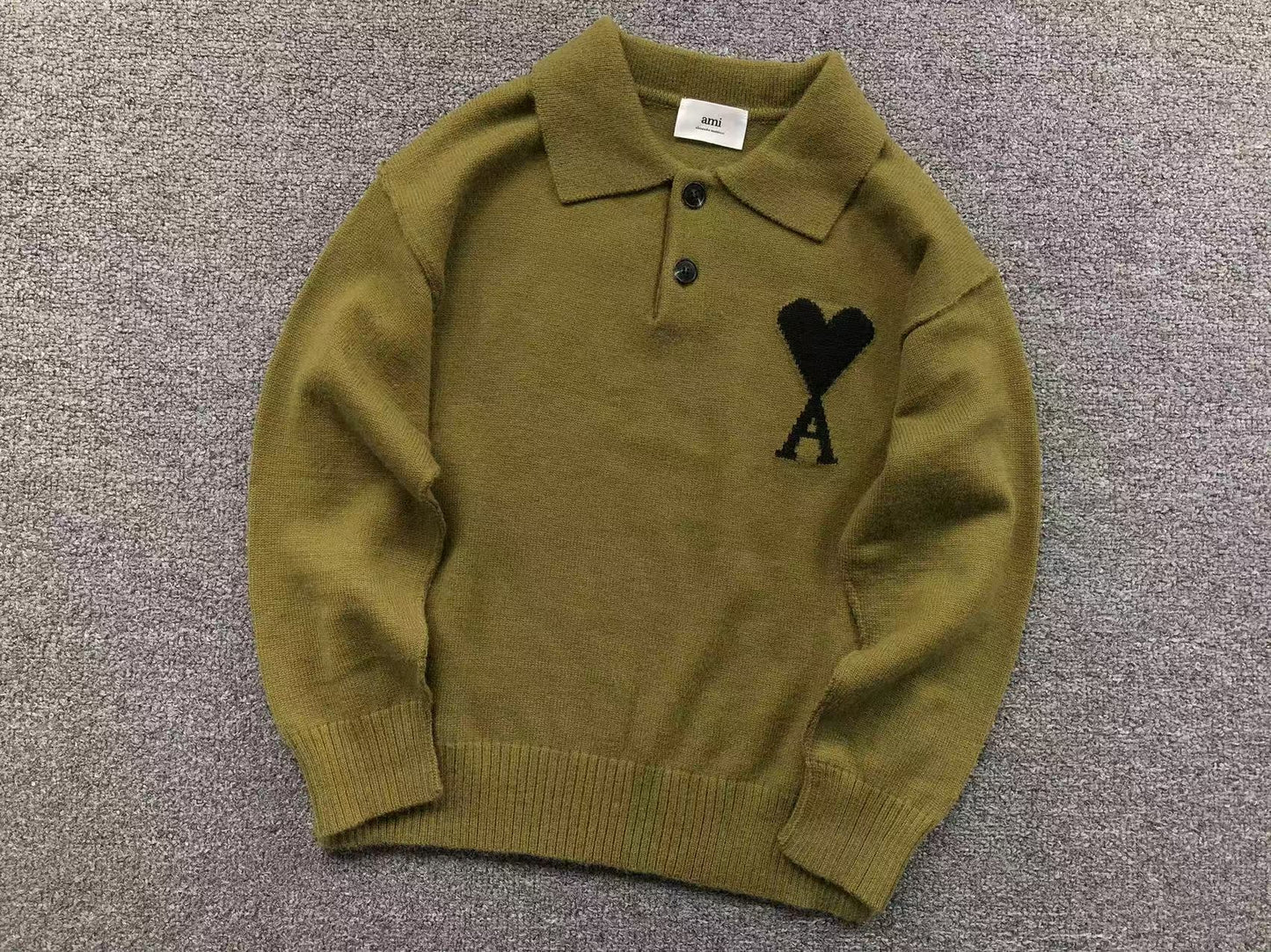 Suéter AMI Paris Polo Knit