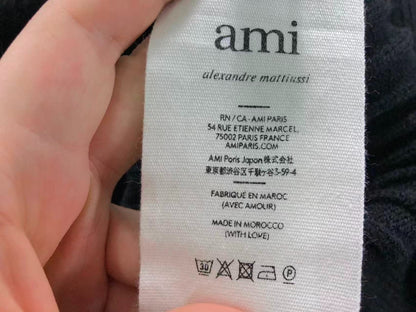 Suéter AMI Paris Gola Alta Logo