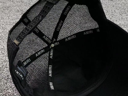Boné Trucker AMIRI Glitch Logo White