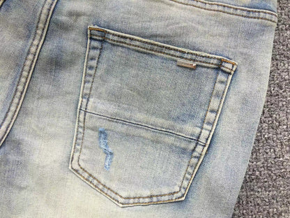 Calça AMIRI Destroyed Ice Wash