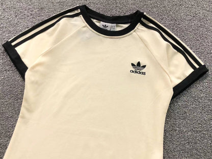 Camiseta Adidas Raglan Core 3-Stripes Feminina