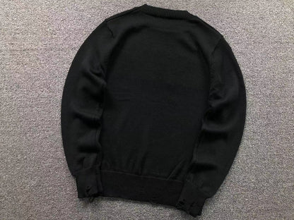Suéter AMIRI Brush Logo Distressed