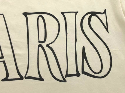 Camiseta AMI Paris Big Logo Oversized Cream