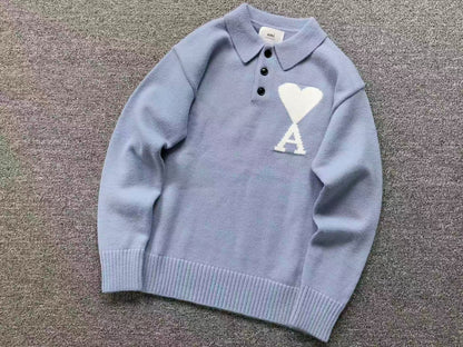 Suéter AMI Paris Polo Knit Essential