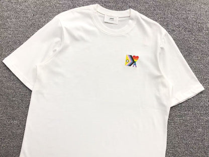 Camiseta AMI Paris Multicolor Heart Edition