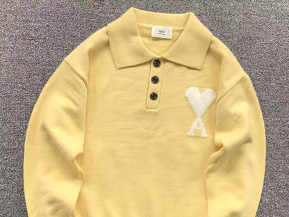 Suéter AMI Paris Polo Knit Essential
