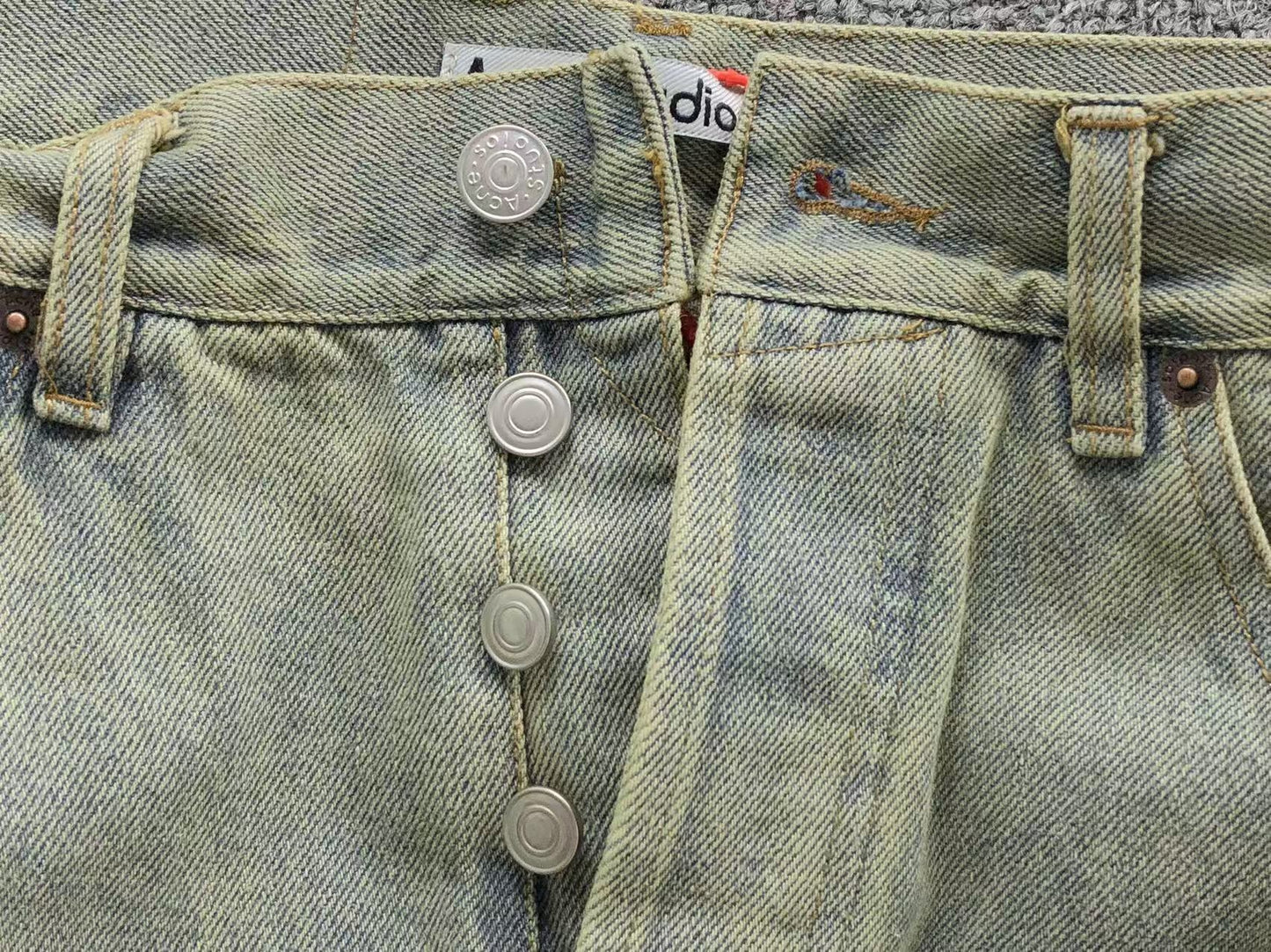 Calça Acne Studios Dirty Olive Denim