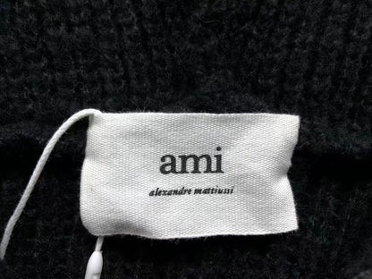 Suéter AMI Paris Knit Half-Zip Coração Minimal