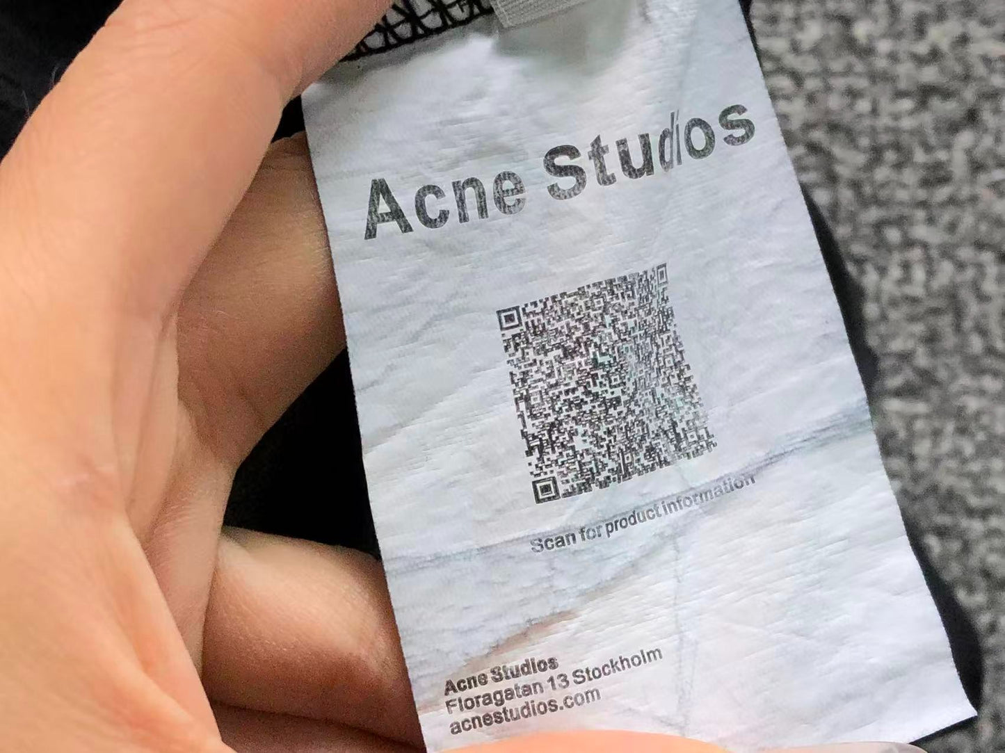 Camiseta Acne Studios Smoked Logo Tee