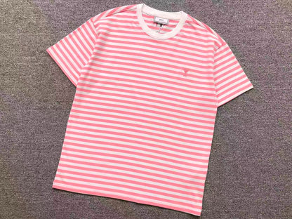 Camiseta AMI Paris Classic Heart Striped Tee