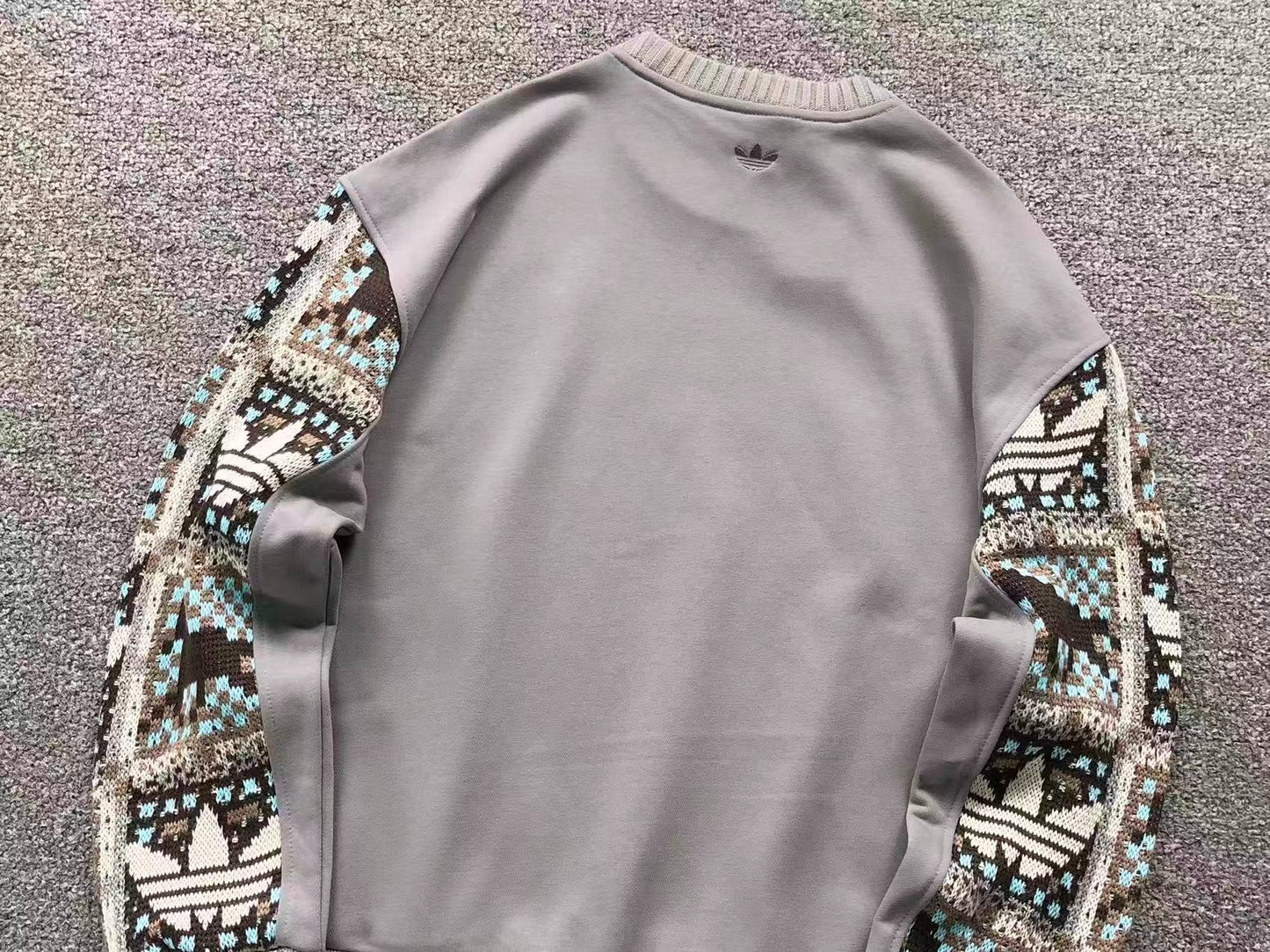 Moletom Adidas Nordic Knit Sleeve Crewneck